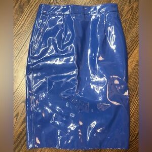 Marc by Marc Jacobs Electric Blue Patent Vinyl Midi Skirt - Size 6 like new